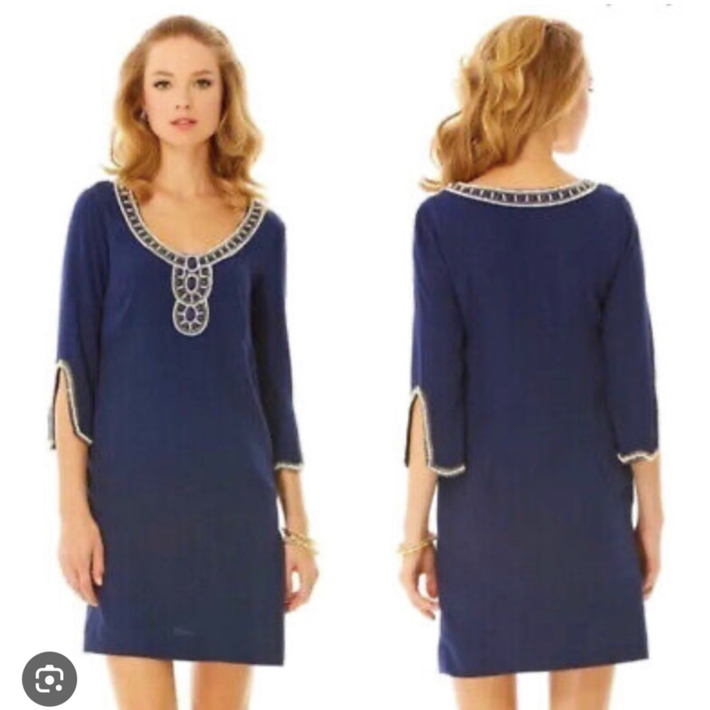 NWT Lilly Pulitzer navy tunic dress